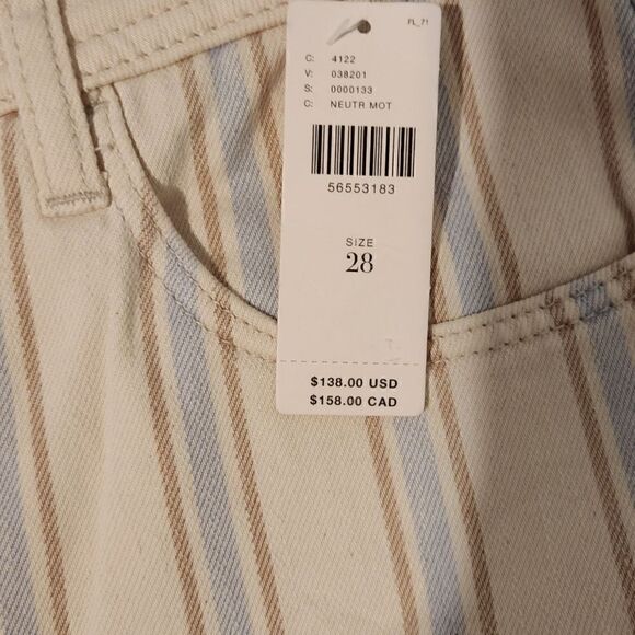 Pilcro and the Letterpress by Anthropologie Pinstripe High Rise Slim Ankle Pants - Picture 10 of 13